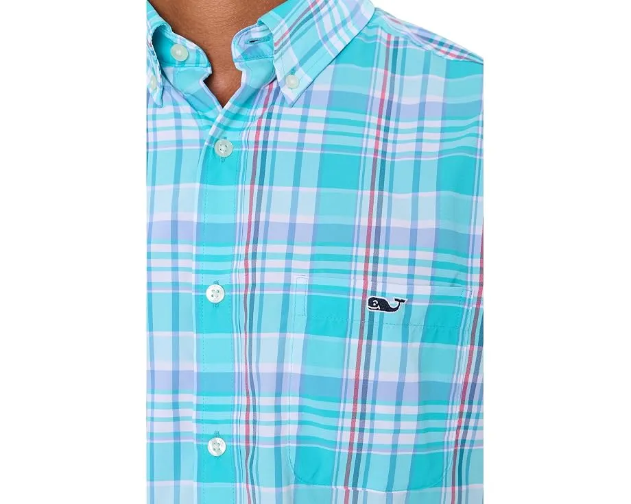 Рубашка с коротким рукавом Bimini Plaid Featherweight Performance от Vineyard Vines