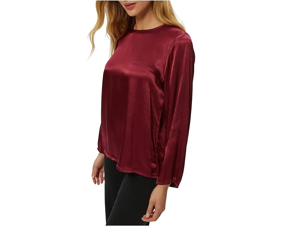 Блузка Michael Stars Lali с длинным рукавом и круглым вырезом