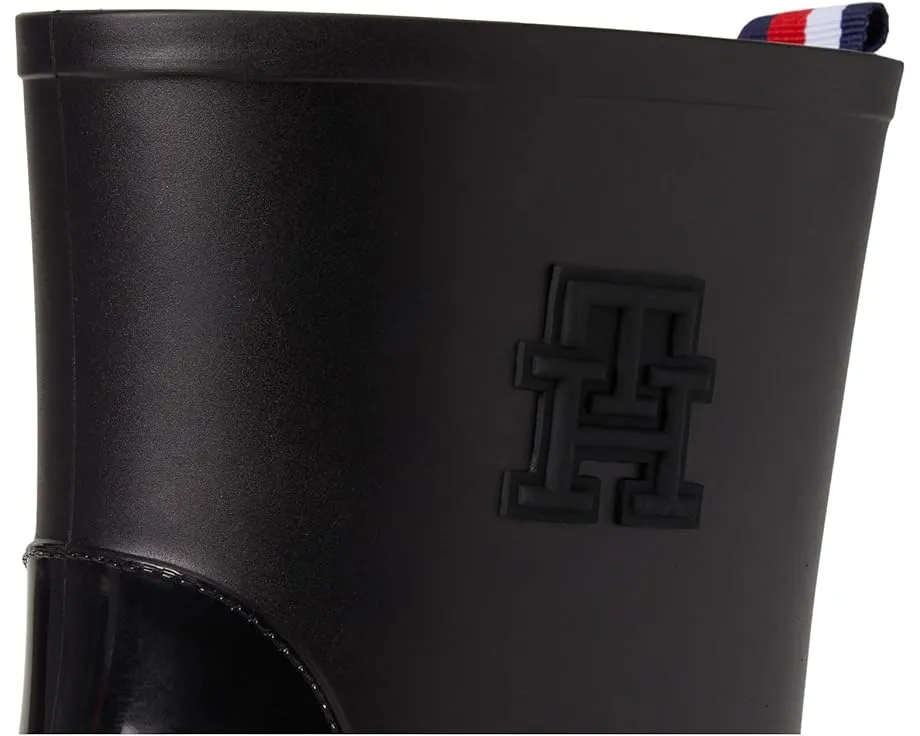 Резиновые сапоги Tommy Hilfiger Kippa 2 на устойчивом каблуке с фирменной фурнитурой