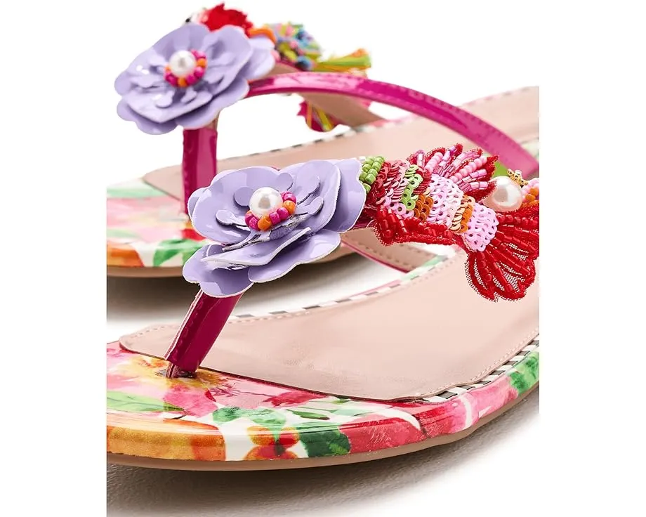 Blue by Betsey Johnson Сланцы Doloris с цветочными деталями