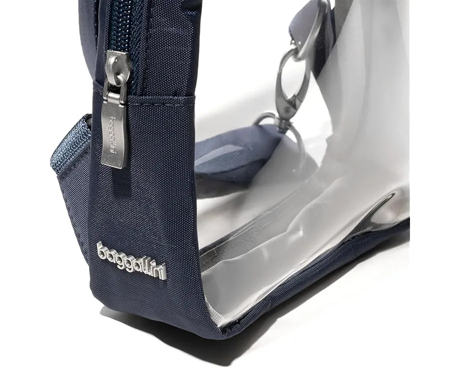 Мини-слинг Baggallini Clear Stadium с прозрачным водоотталкивающим материалом