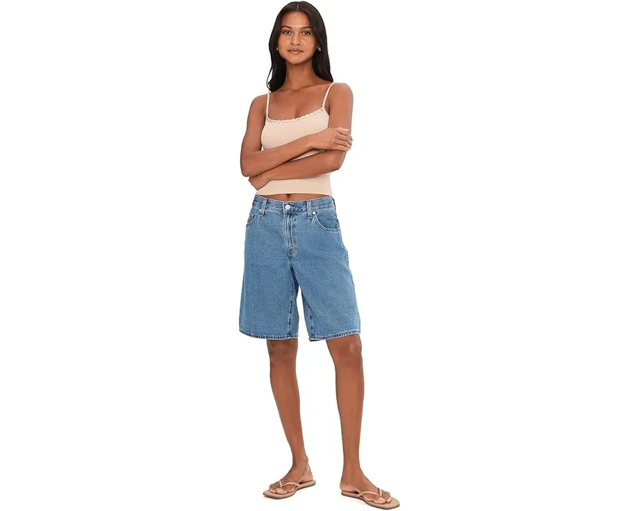 Шорты Levi's Premium Baggy Dad Jort из денима с прямым кроем