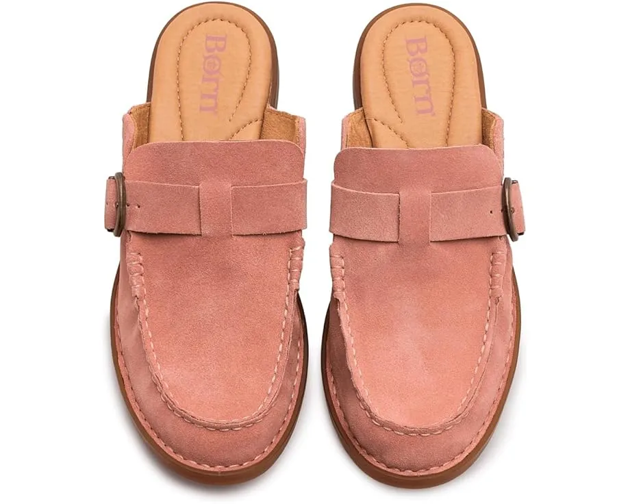 Мюли-лоферы Born Meg из мягкой замши с пряжкой