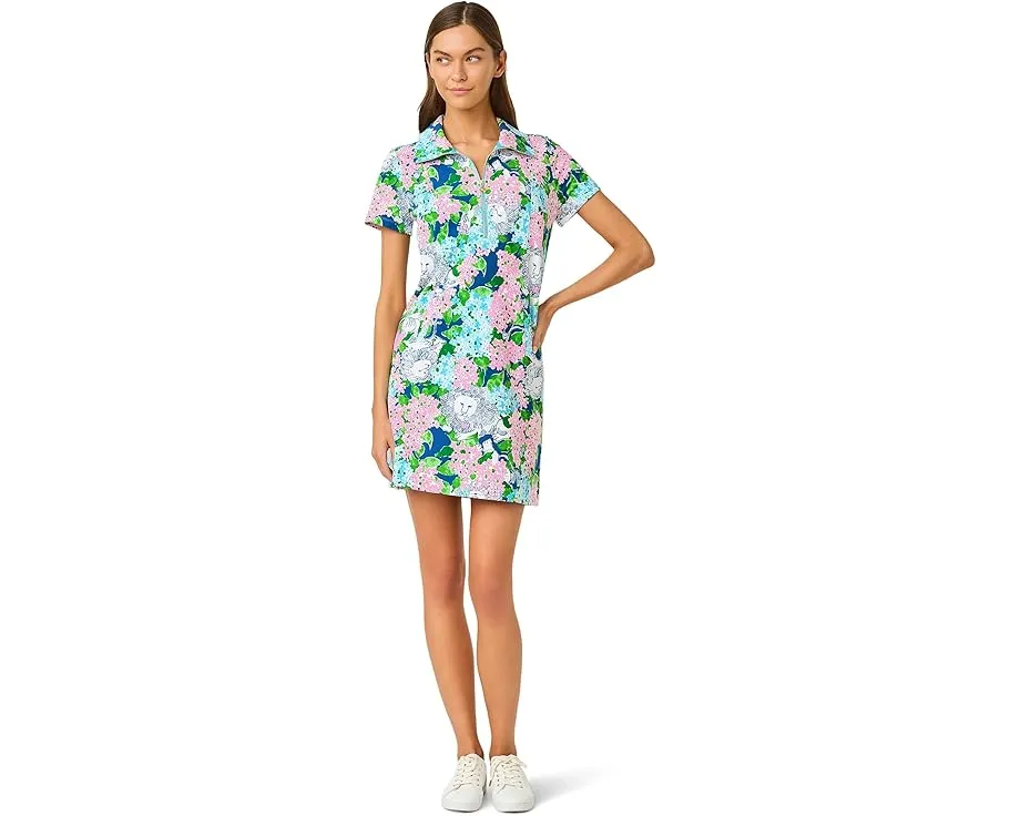 Lilly Pulitzer платье Eleni с защитой UPF 50+ и длинными рукавами
