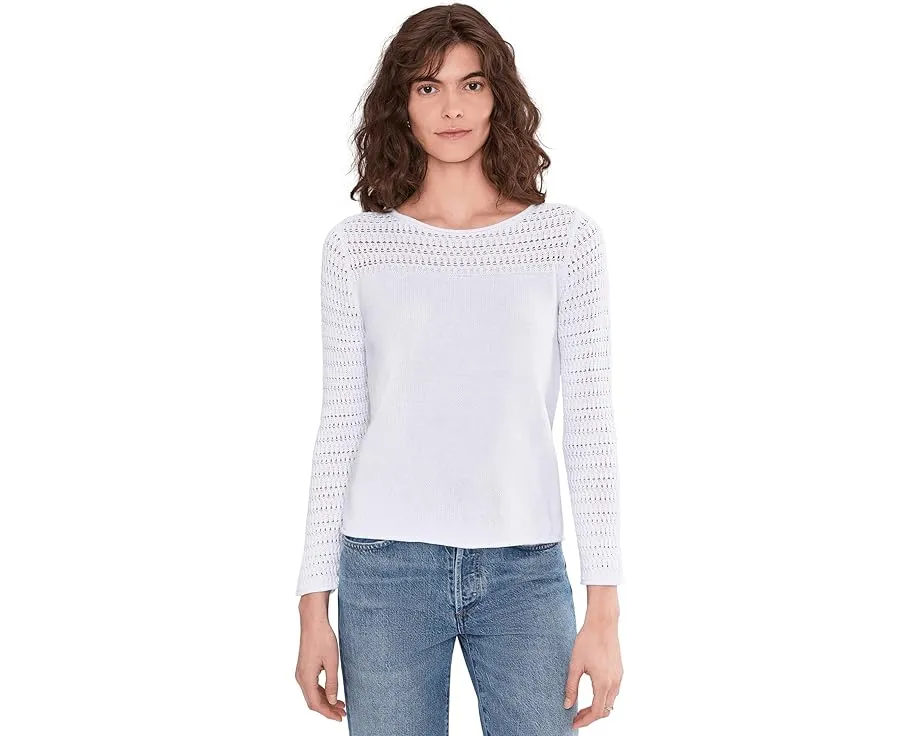 Свитер Placed Pointelle с ажурной вязкой и длинными рукавами NIC+ZOE