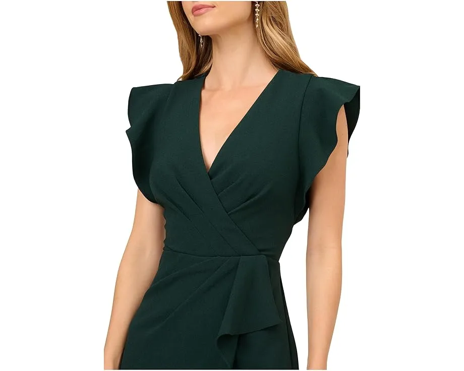 Комбинезон Adrianna Papell с накладкой из крепа и V-образным вырезом