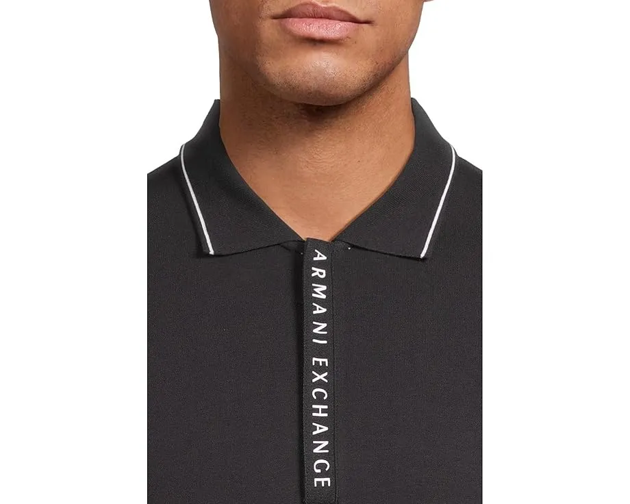 Классическая футболка-поло Armani Exchange с принтом логотипа