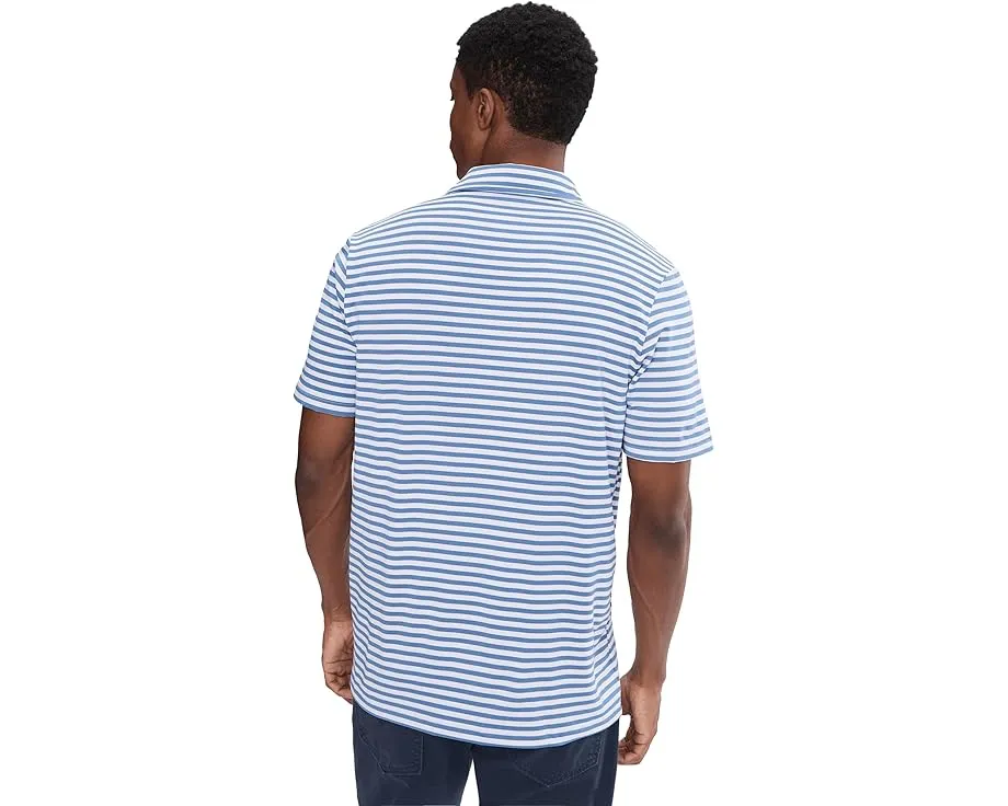 Поло для гольфа Lacoste в полоску с технологией Ultra Dry из переработанного полиэстера