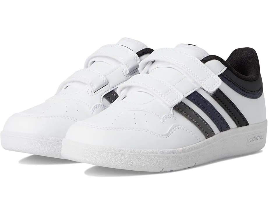 Детские кроссовки Hoops 4.0 от adidas с низким силуэтом и застежками на липучках