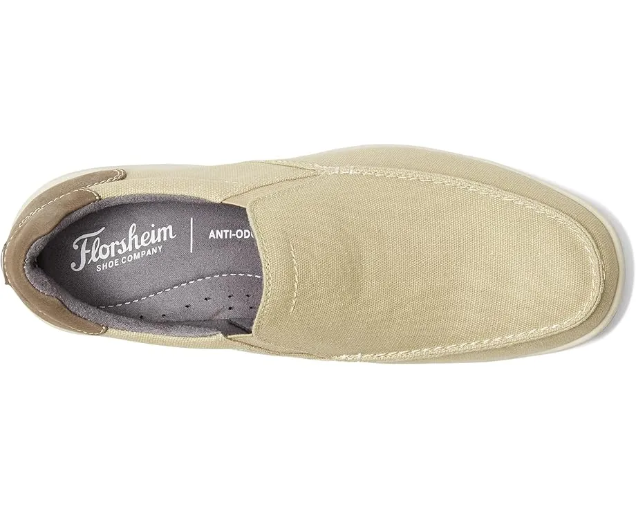 Мокасины Florsheim Lakeside Canvas с круглым носком на текстильной подошве