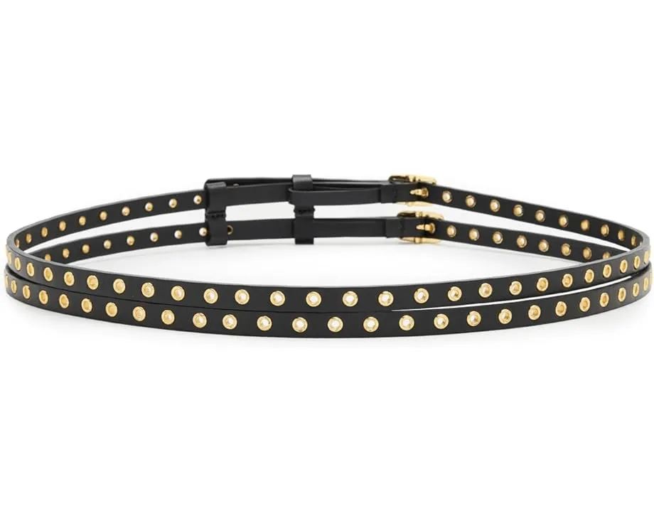 Двойной ремень Grommet с люверсами и золотистой фурнитурой Madewell