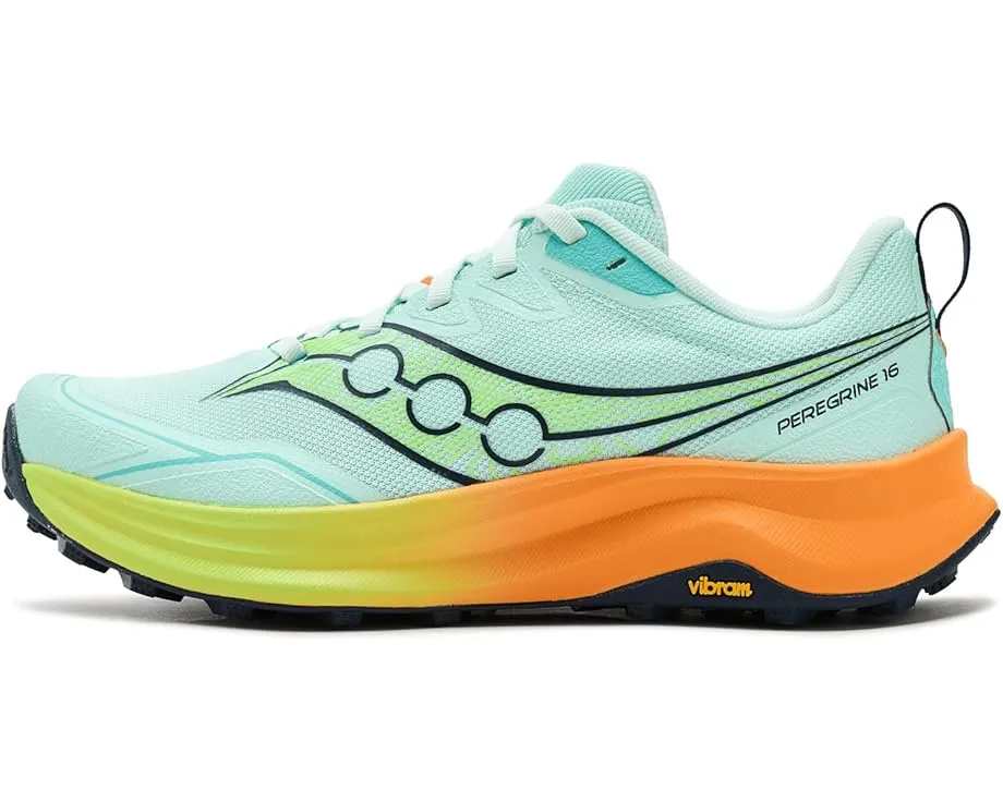 Трейловые кроссовки Peregrine 16 с подошвой Vibram MegaGrip Saucony