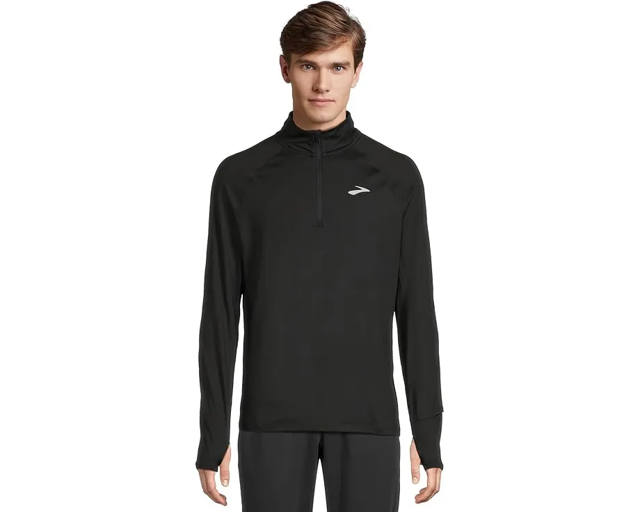 Куртка Brooks Dash 1/4 Zip 3.0 с воротником стойкой и отверстиями для большого пальца