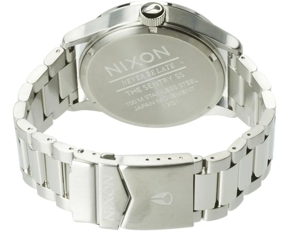 Часы Nixon The Sentry SS из коллекции Blue Sunray со стальным браслетом