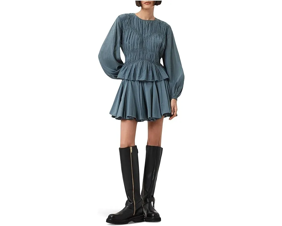 Топ AllSaints Melani с присборенным передом и пышными рукавами