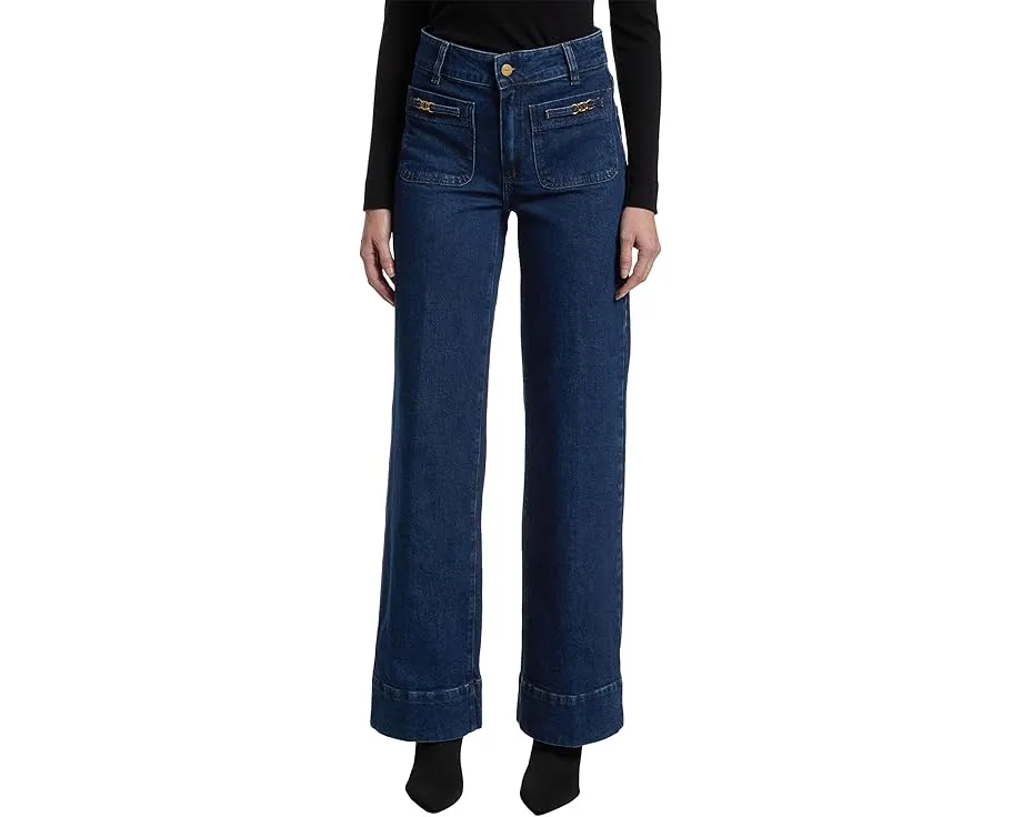 Джинсы Sasha 32 с высокой талией и декоративными карманами от Paige