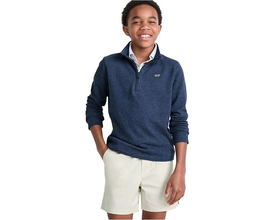Детский свитер vineyard vines с молнией на четверть и вышивкой кита