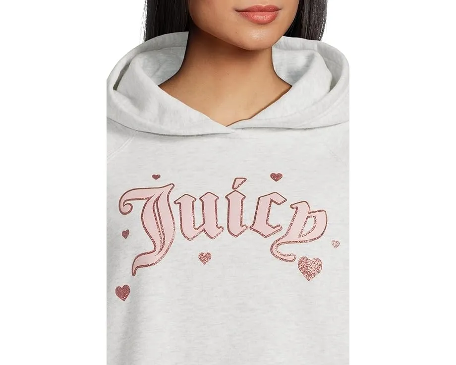 Худи Juicy Couture с регланными рукавами и пайетками Juicy спереди и сзади