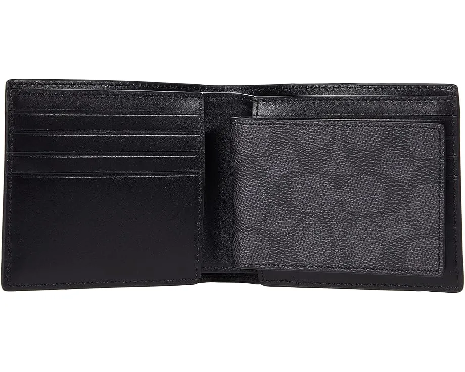 COACH 3-in-1 in Signature с вынимаемым блоком для документов и отделениями для купюр