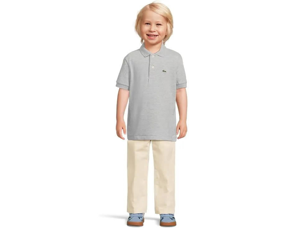 Детское поло Lacoste Kids Petit Pique из хлопкового пике с вышитым крокодилом