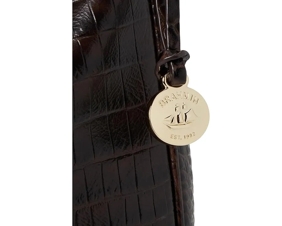 Сумка через плечо Small Kathleen с драпированным силуэтом и карманом для ручек Brahmin