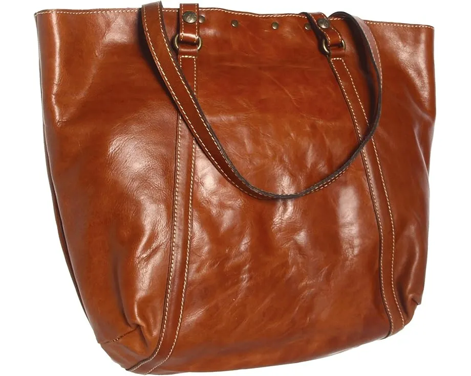 Кожаная сумка-тоут Patricia Nash Benvenuto с двойными ручками и замком