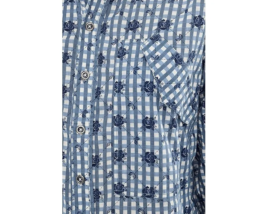 Рубашка Free People We The Free Flower с камуфляжным принтом и вышивкой