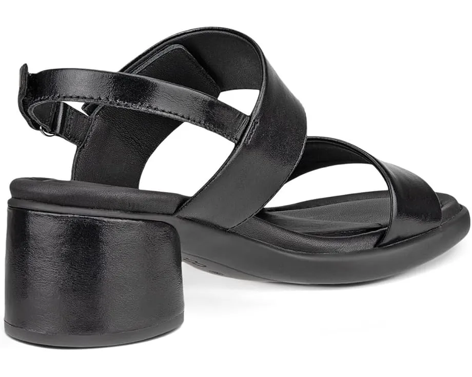 ECCO Босоножки Sculpted 35 Luxe Strap с открытым носком и каблуком-столбиком черные