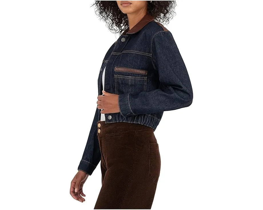 Куртка Ella с контрастным воротником и застежкой на пуговицы от KUT from the Kloth