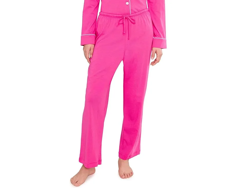 Пижамный комплект Lauren Ralph Lauren с длинным рукавом и брюками 7/8