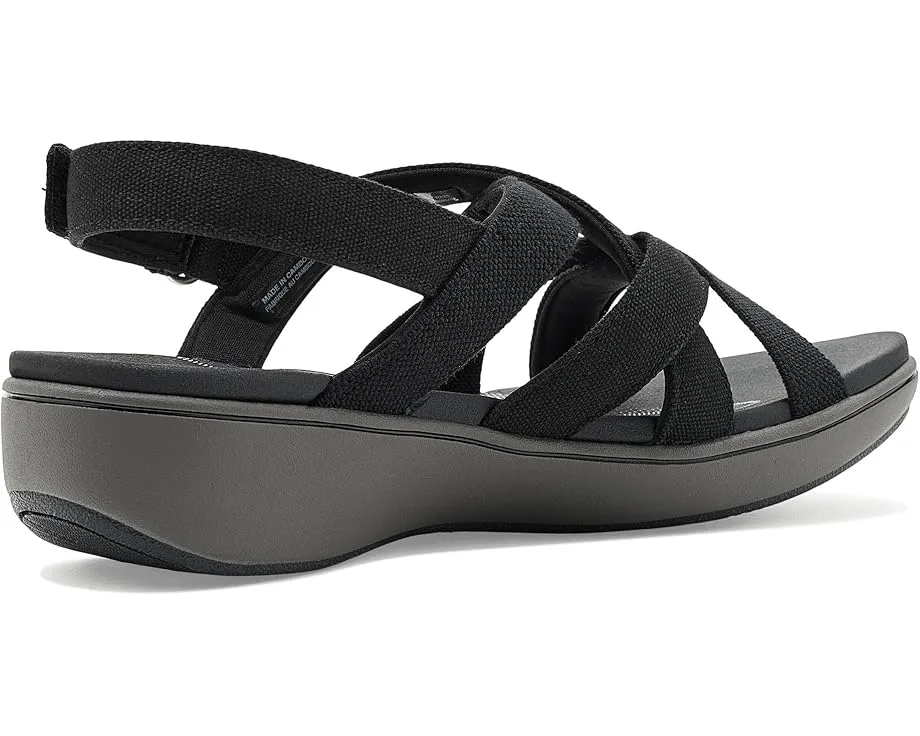 Сандалии Clarks Breezerae Ana с перекрестными ремнями и регулируемым задним ремешком