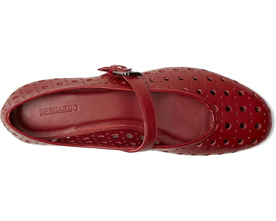 Балетки Bernardo Borden Perf с перфорированной кожей и круглым носком