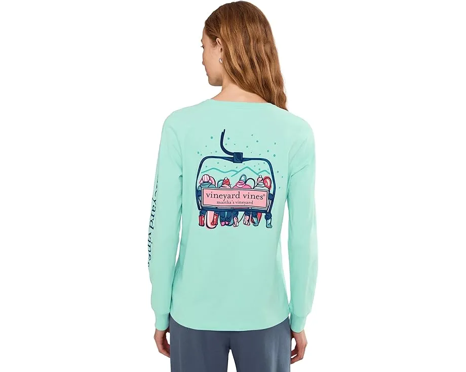 Футболка с длинным рукавом и принтом Ski Lift Logo от Vineyard Vines