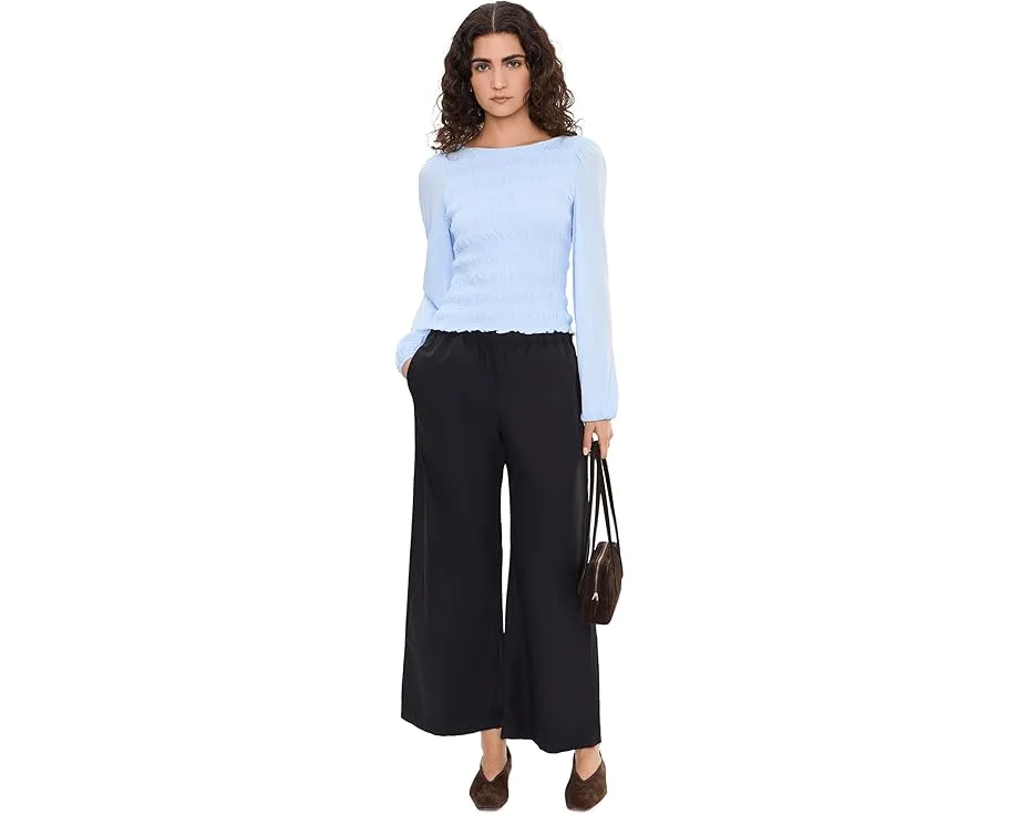 Блуза с драпировкой и лодочкой от Madewell