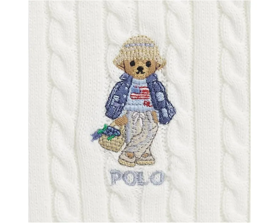 Кардиган с V-образным вырезом и жаккардом с медвежонком Polo Ralph Lauren Kids для детей постарше