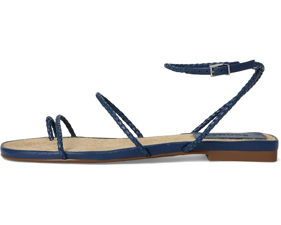 Босоножки Schutz Kaya Straw Flat с квадратным носком и соломенным верхом