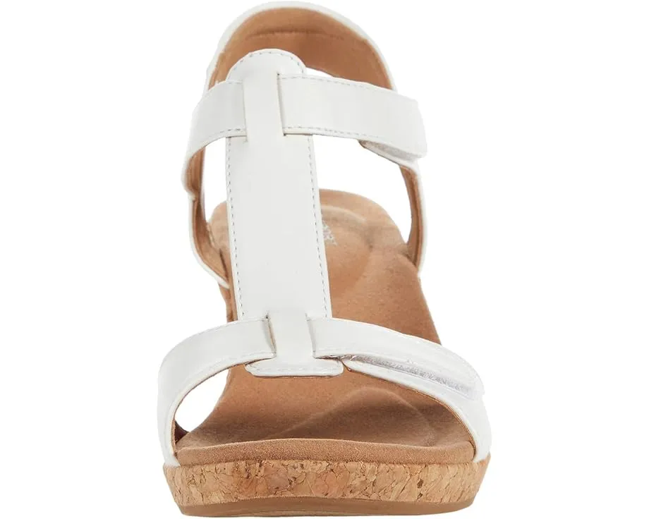 Босоножки Rockport Blanca на платформе с T-образной перемычкой и застежкой велкро
