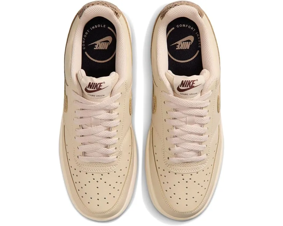 Кроссовки Nike Court Vision Low из искусственной кожи с перфорацией