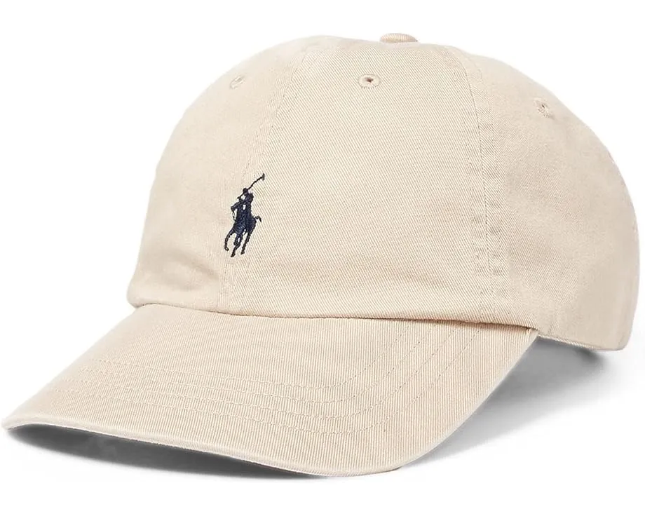Классическая бейсболка Polo Ralph Lauren из хлопкового твила с вышитым логотипом