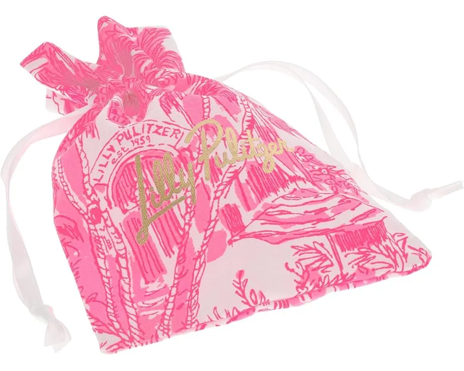 Серьги-кольца Lilly Pulitzer Wave N Sea с бирюзовыми бусинами