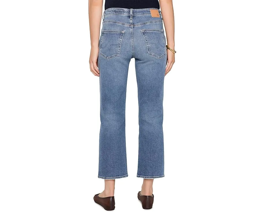 Джинсы Brinley Mid-Rise Straight Crop AG Jeans в расцветке 15 Years Bouquet