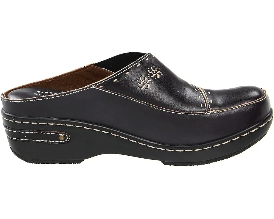 Клоги L'Artiste by Spring Step Chino с ручной росписью и цветочным узором