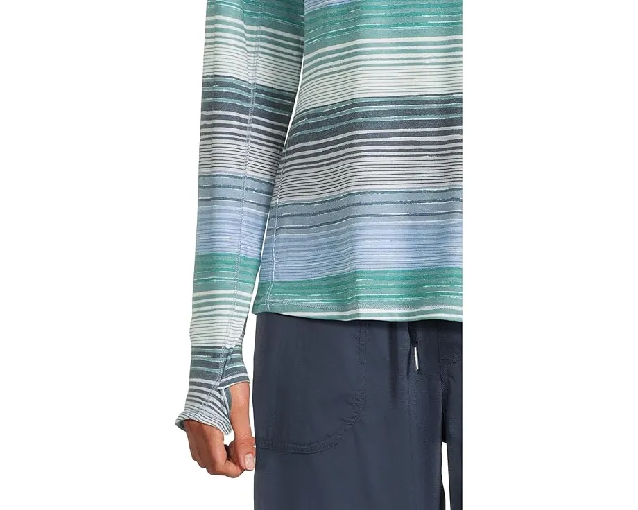 Футболка L.L.Bean Everyday SunSmart с длинным рукавом и защитой UPF 50+ в полоску