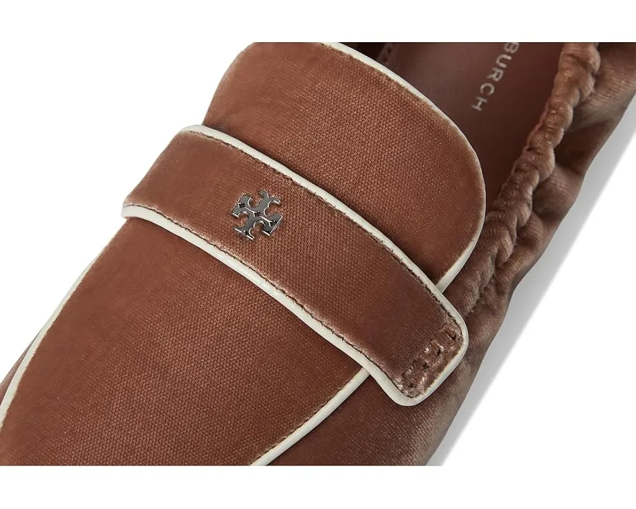 Балетки-лодочки Tory Burch с двойной Т-фурнитурой и ручной покраской