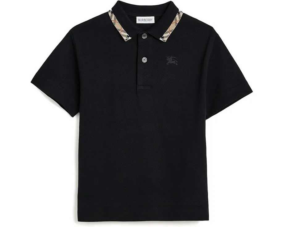 Рубашка Burberry Kids Johane черная для детей