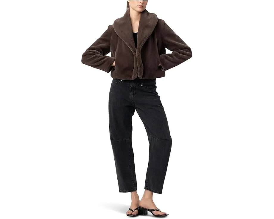 Короткая куртка Blank NYC Faux Fur Cropped из искусственного меха