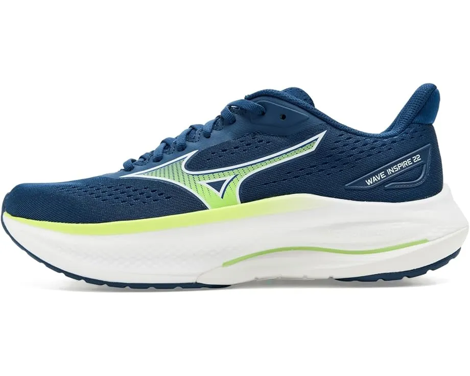 Беговые кроссовки Mizuno Wave Inspire 22 с азотной амортизацией Enerzy NXT для контроля пронации