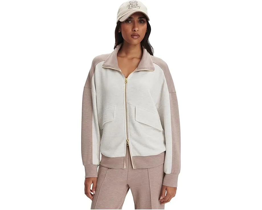 Двухцветная толстовка Varley Garcia на молнии с высоким воротником