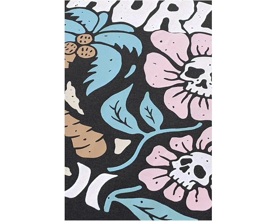 Футболка Hurley Kids Flower Skel с уникальным графическим принтом