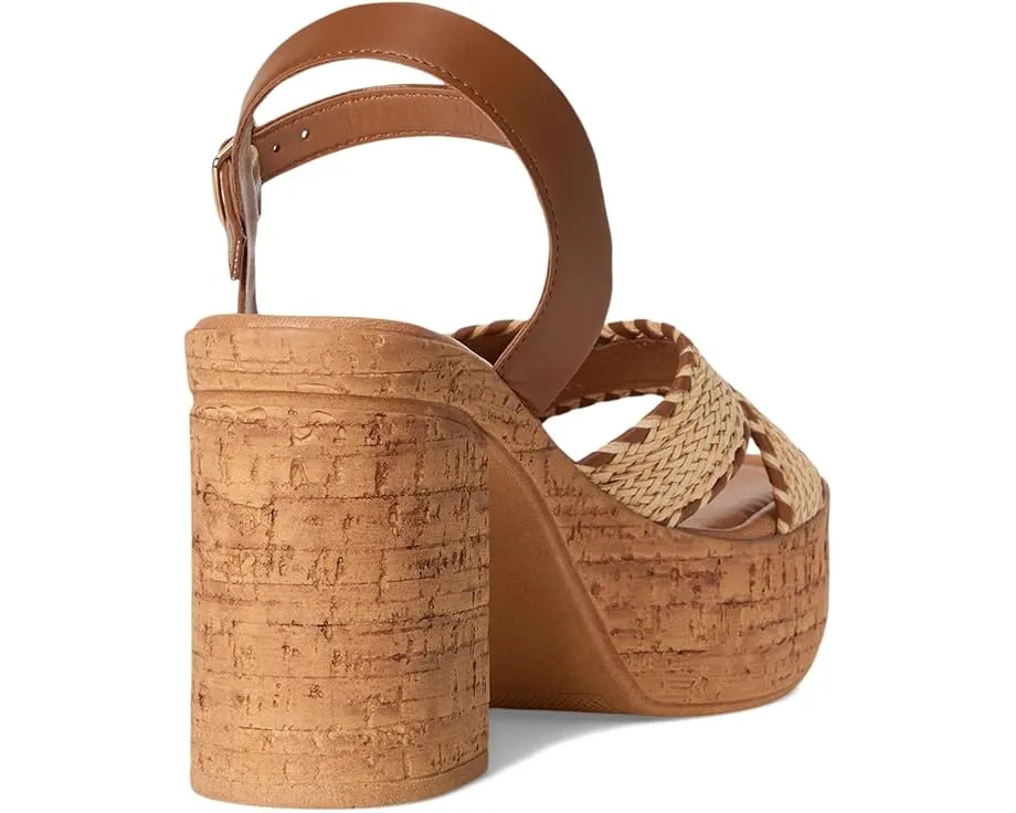 Босоножки Bravo на платформе с перекрещивающимися ремешками из рафии от Seychelles